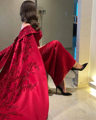 Homecoming Dresses: Red Brand Dresses With Long Sleeves Ball Gowns