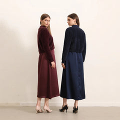 Autumn and Winter Women Mohair Cardigan Customized