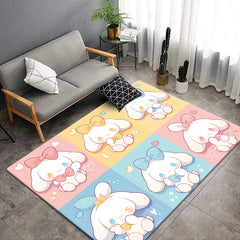 Sanrio Cinnamoroll, Pochacco HD Printed Outdoors Carpet, Living Room Decoration, Sofa