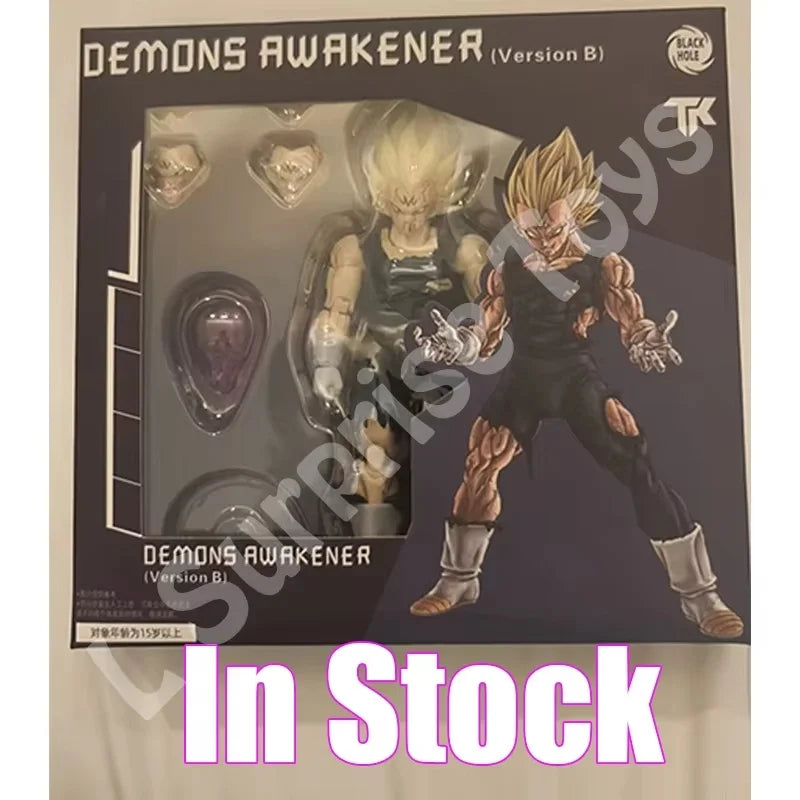 Black Hole TK Custom Dragon Ball Z Super Saiyan SSJ Majin Vegeta Battle Damage Full Power Anime Action Figures Models Gifts Toys