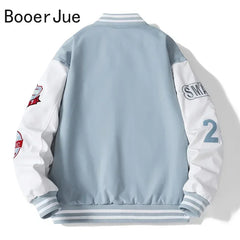 Baseball Bomber Jacket for Men: Streetwear College Coats