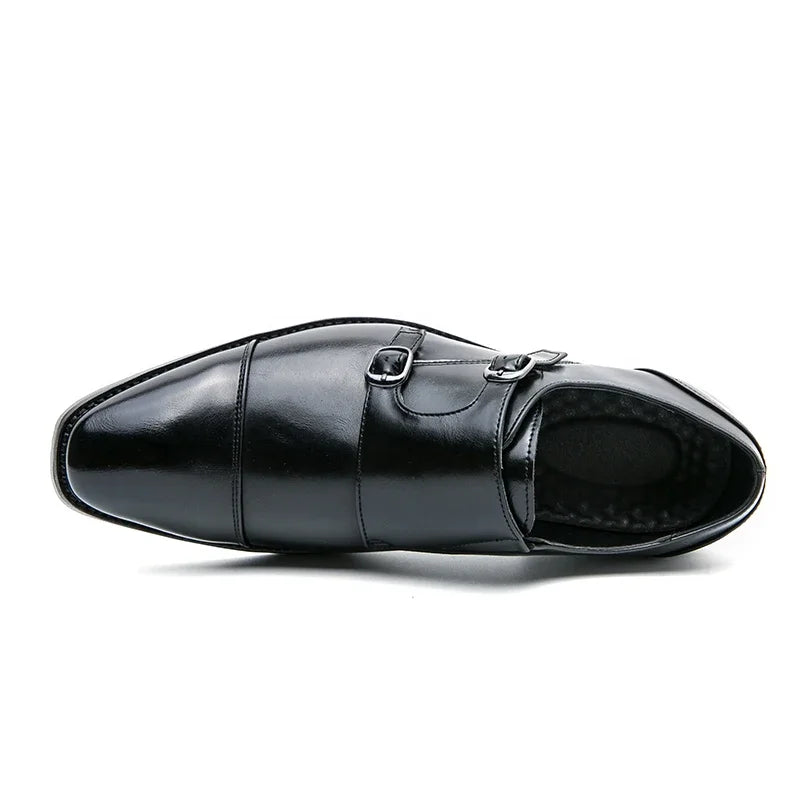 Formal Slip On Men Dress Shoes Classic Leather Oxfords For Wedding Party