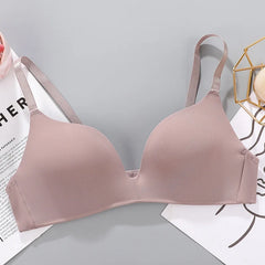 Women Seamless Bra No Wire Push Up Underwear Girls Students Breathable