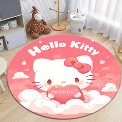 HD Printed Round Carpet for Living Room Bedroom Rugs Camping Picnic
