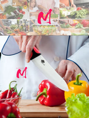 Ceramic Knives Kitchen knives 3 4 5 6 inch Chef knife Cook Set+peeler white