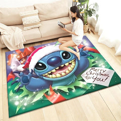 Stitch HD Printed Carpet Living Room Home Decor Sofa Table Rug Anti Slip Chair Cushion