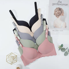 Bra Women Solid Push Up Lingerie Wire Free Bralette Female Intimates
