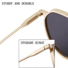 Sunglasses For Men Retro Oval Steampunk Round Shades Luxury Lunette