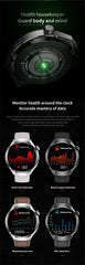 2025 New Watch 4 Pro GPS NFC Smart Watch Men 360*360 AMOLED Screen Heart Rate Bluetooth Call Waterproof Sports Man Smartwatch
