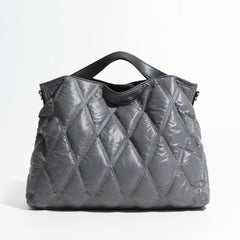 Fashion Lingge Quilted Puffer Tote Bag Designer Padded Women Handbags