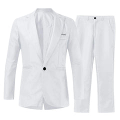 Tuxedo for Mens: Formal Party Mens 2 Piece Suit Set Slim Fit Single Breasted Jacket