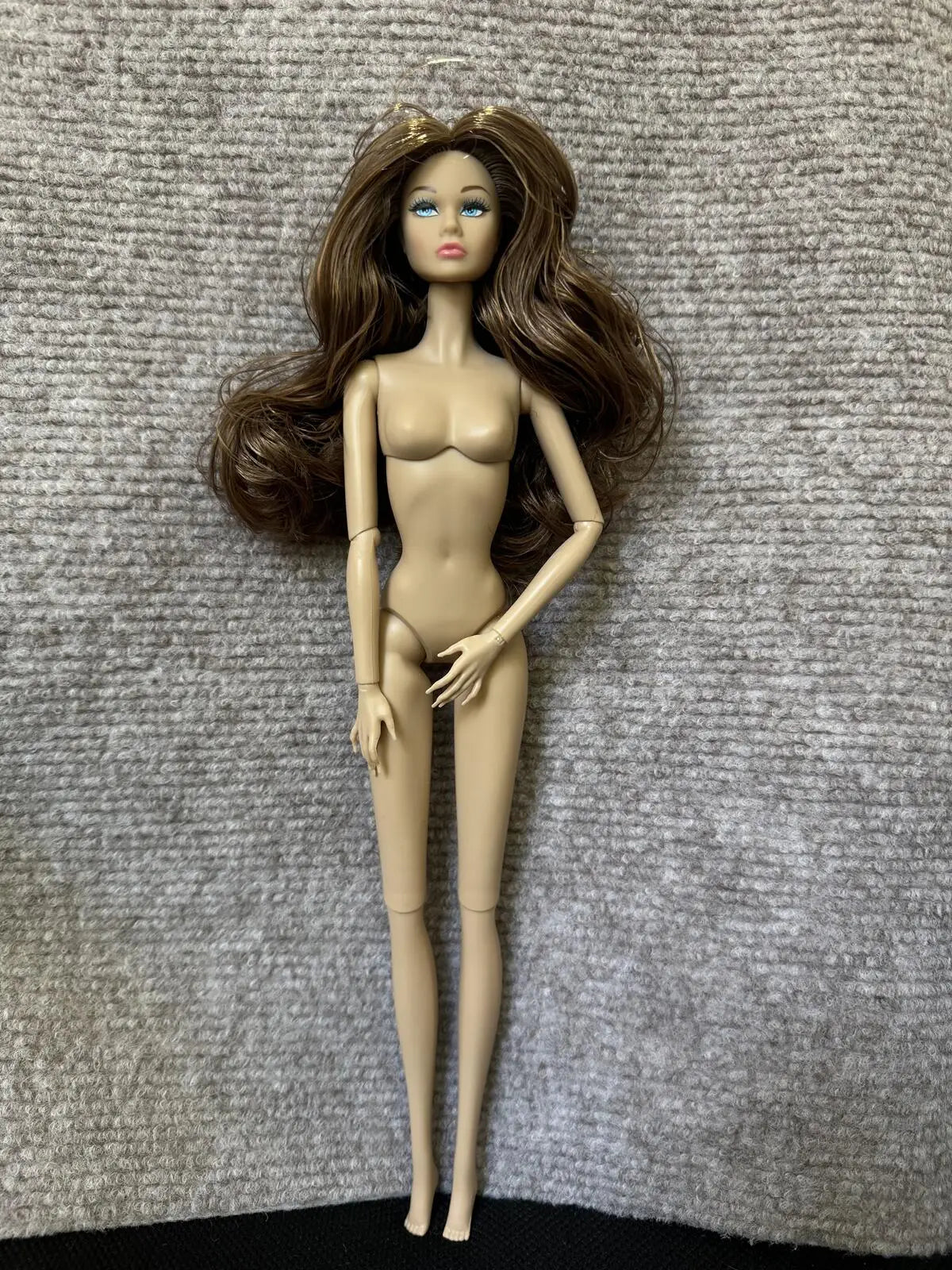 1/6 PP Face Mold Super Model Doll Figures FR Beige Dark Brown Skin Tone Joints Movable Solid Doll 30cm Doll Kids Birthday Gift