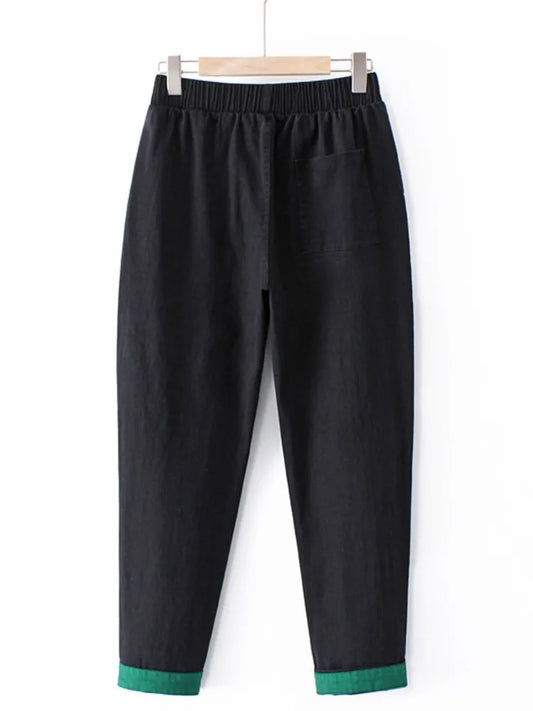 Women's Clothing Plus Size Jeans Spring Autumn Fashion High Waist Stretch Denim