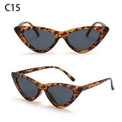 Eyewear Sun Shades Female Shades Vintage Small Triangle Sunglasses