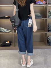 Y2k Pear-shaped Body Slight Fat Wear With Large Size Jeans Children