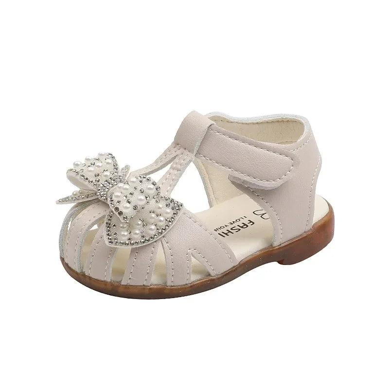 0-3 Years Baby Girl Sandals Rhinestone Princess Shoes Infant Sandals Summer