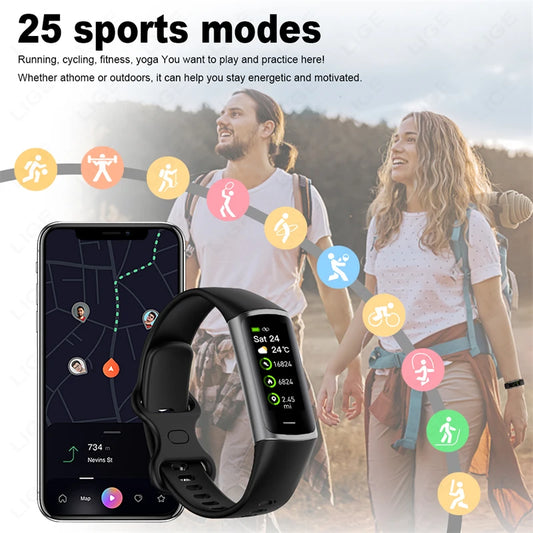 2024 New Men Women Smart Watch Fitness Tracker Sport Watch Remote Camera Waterproof Health Monitoring Smartwatch For Android ios