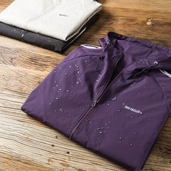 Spring Men Outdoor Jacket WaterProof Hooded Solid Color Couple Aviator jacket