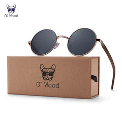 Sunglasses For Men Women Wooden Sunglasses Polarized Blue Mirror Eyewear