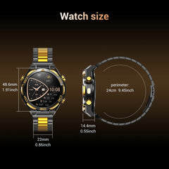 Blackview W90 Pro Smartwatch 1.43" AMOLED Display,Bluetooth Calling,Heart Rate Monitor, 900mAh/ 20Days Standby,Men's Smartwatch