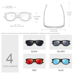 Sunglasses Men Polarized Fashion Sun Glasses Original Wood