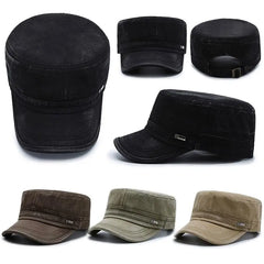 Men Women Army Hat Washed Cotton Military Hats Cadet Style Combat Caps