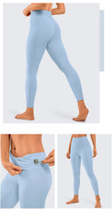 Women's Naked Feeling Yoga Pants 25 Inches - 7/8 High Waisted Workout Leggings
