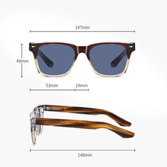 Sunglasses polarized men acetate glasses for women black grey