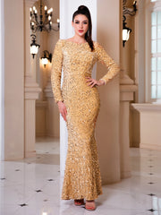 Homecoming Dresses: Women O Neck Evening Prom Gown Party Long Dresses