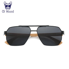 Sunglasses For Men Women Square Metal Sun Glasses Blue Lens