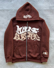 American Zipper Hoodies for Women and Men Y2K Spring