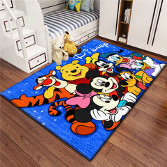 Mickey Mouse Carpet for Children,Living Room Bedroom Floor Mat Kitchen Mat Children