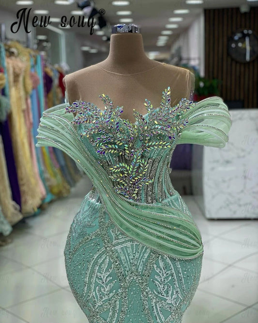 Homecoming Dresses: Evening Dress With Sparkly Crystals Mermaid Formal