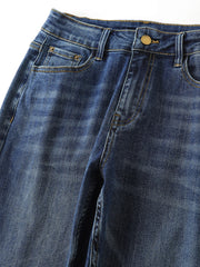 Plus Size BoyFriend Women's Jeans 6XL Fashion Straight Vintage Mid Waist Pants