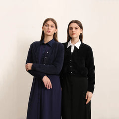 Autumn and Winter Women Mohair Cardigan Customized