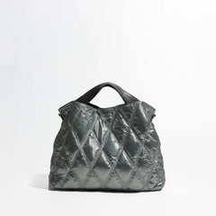 Fashion Lingge Quilted Puffer Tote Bag Designer Padded Women Handbags