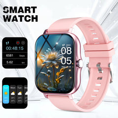 LAXASFIT 2025 New Smart Watch for Men Women Gift Full Touch Screen Sports Fitness Watch Bluetooth Call Digital Smartwatch