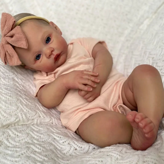 Finished Reborn Doll Meadow Vinyl Or Cloth Body Newborn Toy For Kids Gifts Boneca Renascida Brinquedo Bebe Para Crianças Menina