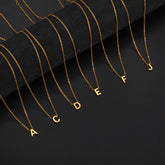 Minimalist Initial A-Z Letter Necklace for Women Alphabet Stainless Steel Choker