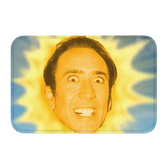Nicolas Cage In A Banana Doormat Anti-Slip Kitchen Bath Mat Toilet Floor Door Entrance