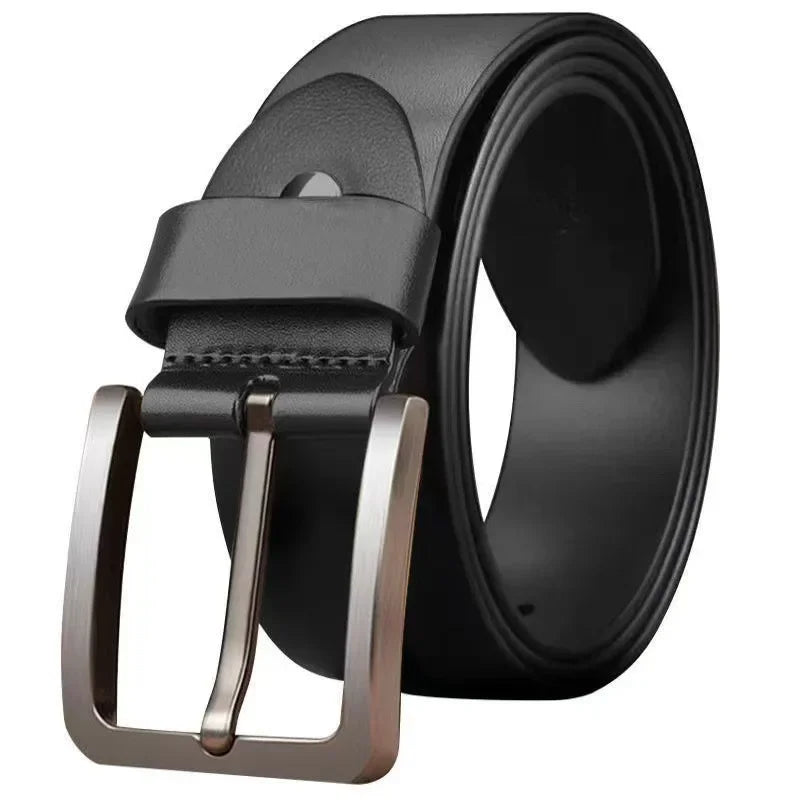Male Famous Brand Luxury Designer PU Leather Jeans Belts for Men Pin Adjustable Alloy Buckle Waist Straps Belt 105cm 120cm 125cm