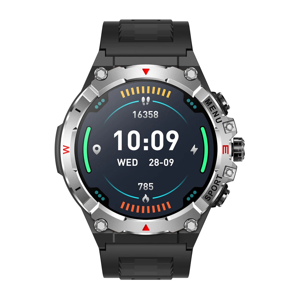2025 COLMI V76 GPS Smartwatch 1.43" Ultra AMOLED Display Built-in Compass Altimeter Bluetooth Call Smart Watch 500mAh Battery
