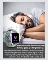 LAXASFIT 2025 New Fashion Smart Watch 1.85-inch HD Screen Bluetooth Calling Smartwatch for Men and Women Holiday Gift