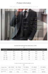 Prom Suits for Men: Men's Fashion Korean Version Slim-fit Plaid Suit Three-piece