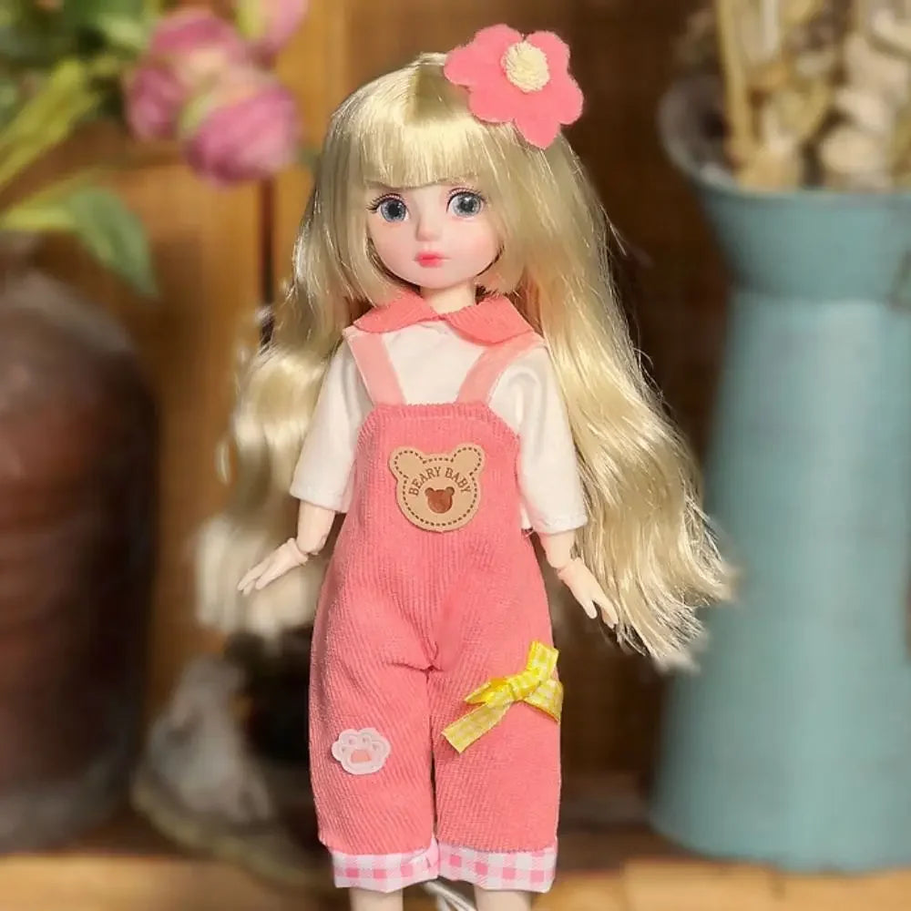 Ball jointed Doll Toys Bjd Dolls For Girls Dolls 1/6 Starry Gray Eyes 30cm Lolita Fashion Dress DIY Toy Children Birthday Gifts