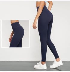 Yoga Pants Women Seamless Lotus Arc Workout Running Leggings High Waist