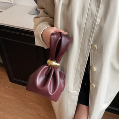 Design Mini PU Leather Underarm Bags For Women Fashion Designer