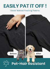 Women's Naked Feeling Yoga Pants 25 Inches - 7/8 High Waisted Workout Leggings