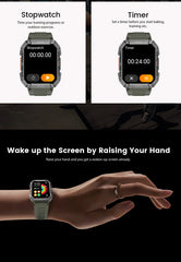 Blackview W60 2024 New Smartwatch 2.01'' HD Display TFT Rugged Smart Watch for Outdoor With Emergency Lighting Bluetooth Calling