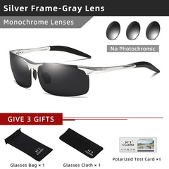 Sunglasses Men Polarized Day Night Driving Chameleon Glasses Anti-Glare
